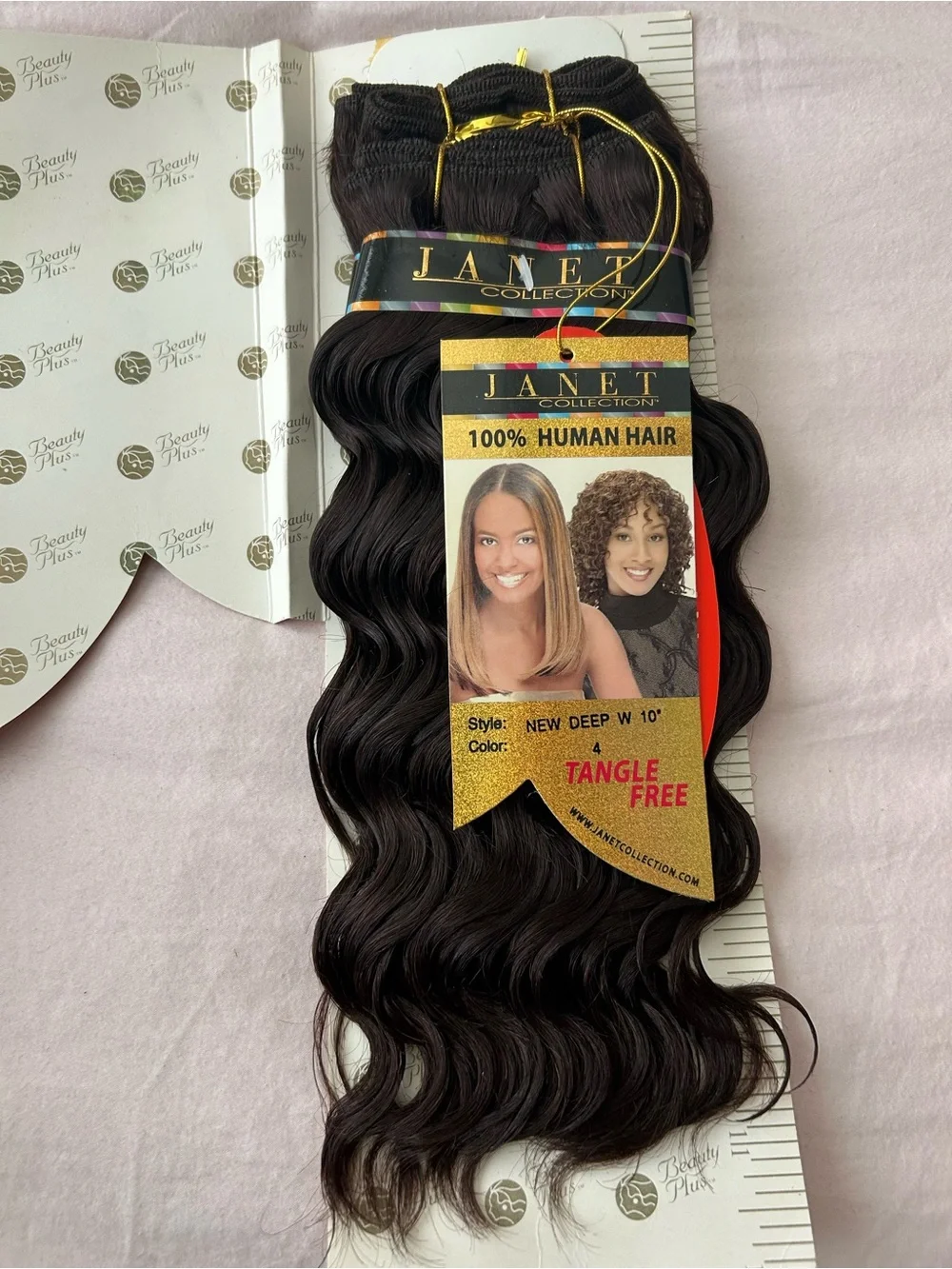 Janet Collection Human Hair Deep Wave 10” Extensions - Color 4 (Dark Brown)